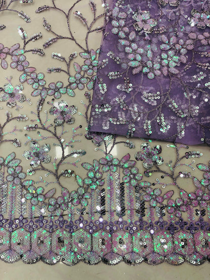 Net embroidery Fabric