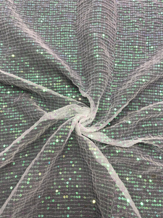 Sequinized Net Fabric