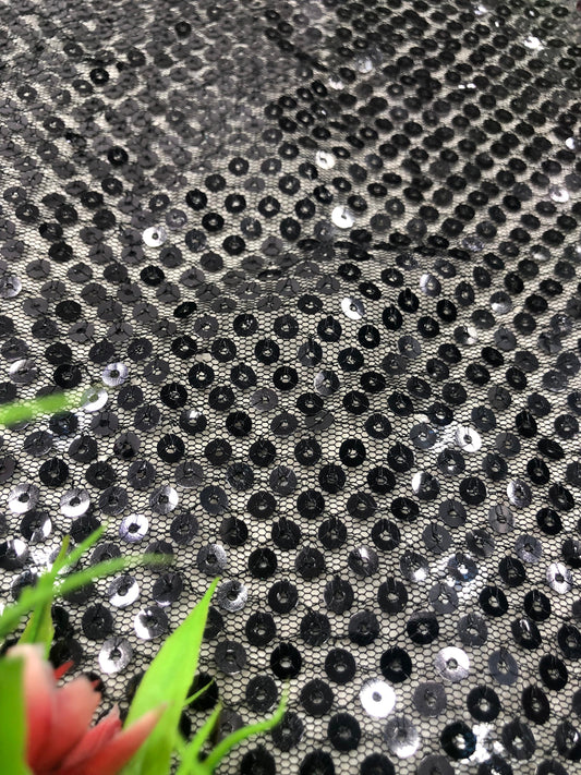 Sequinized Net Fabric